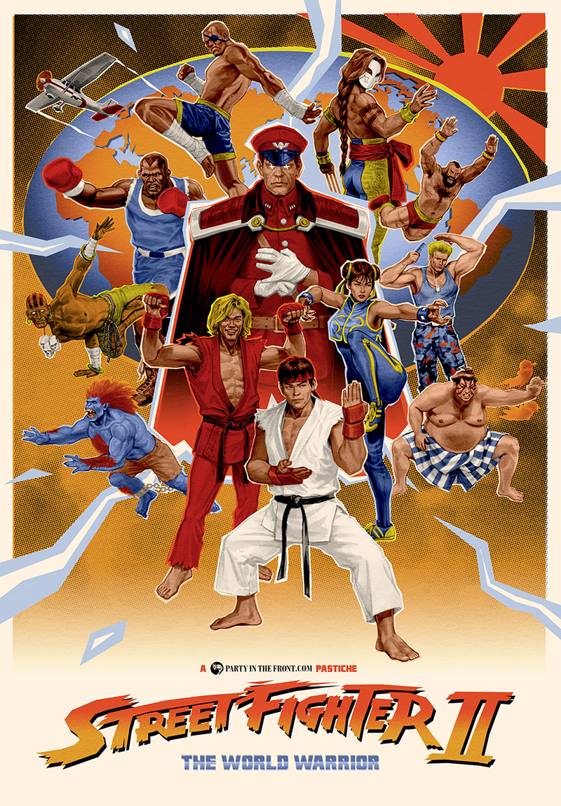 A great Street Fighter II poster